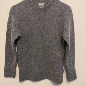 H&M Men's Gray Sweater 100% wool